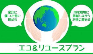 ウォーターサーバーのリユースエコ＆レトロプラン